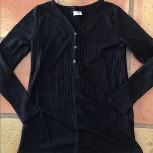 Knit Henley Long Sleeve